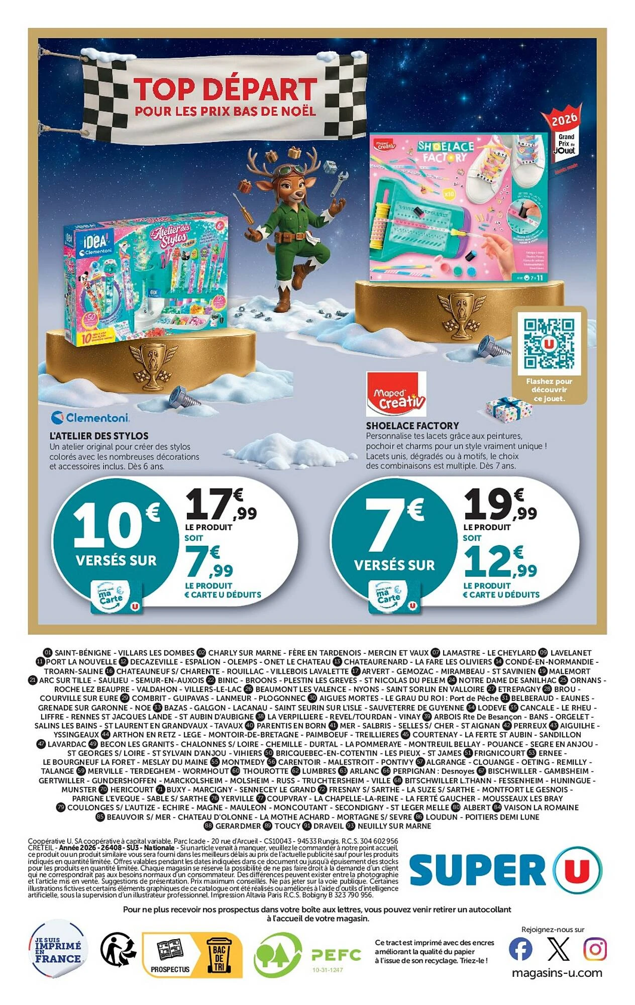 Catalogue Super U jouets de Noël du 20 octobre au 6 décembre 2026, page 40 sur 40